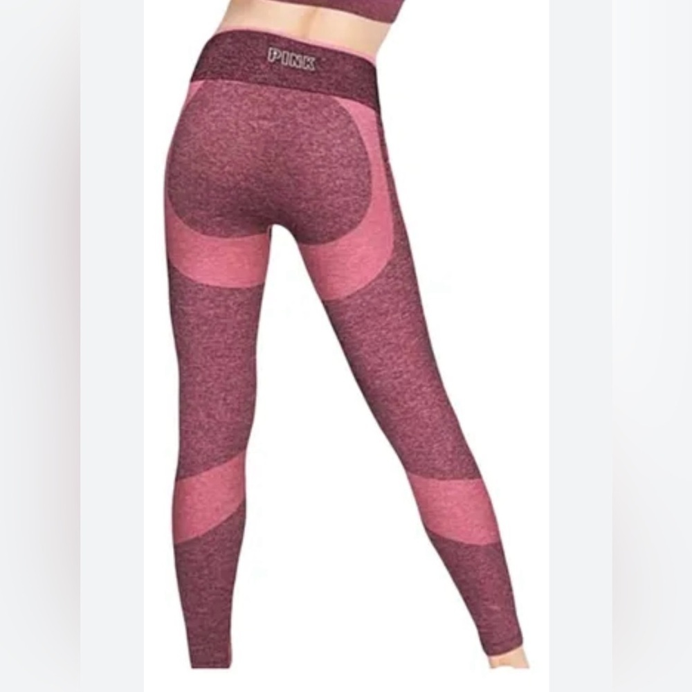 VICTORIA's SECRET Two-Tone Pinn Sherpa Line Pullover Seamless Tight Leggings